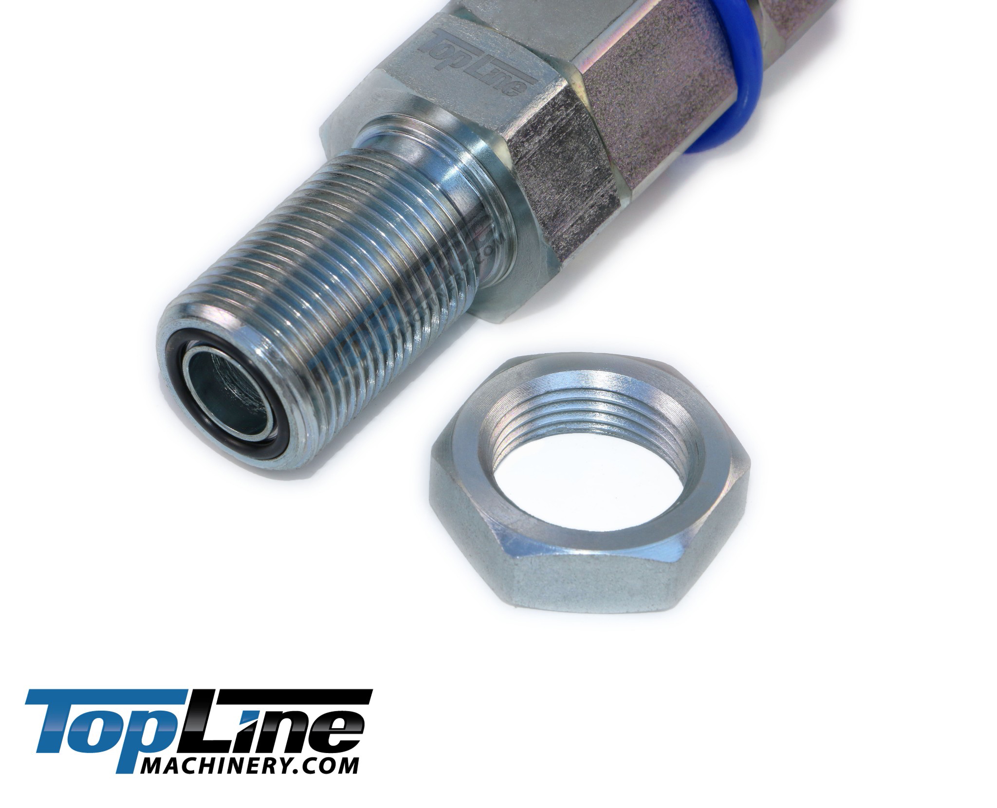John Deere AT312876 Interchange Hydraulic Male Flat Face Quick Coupler with caps