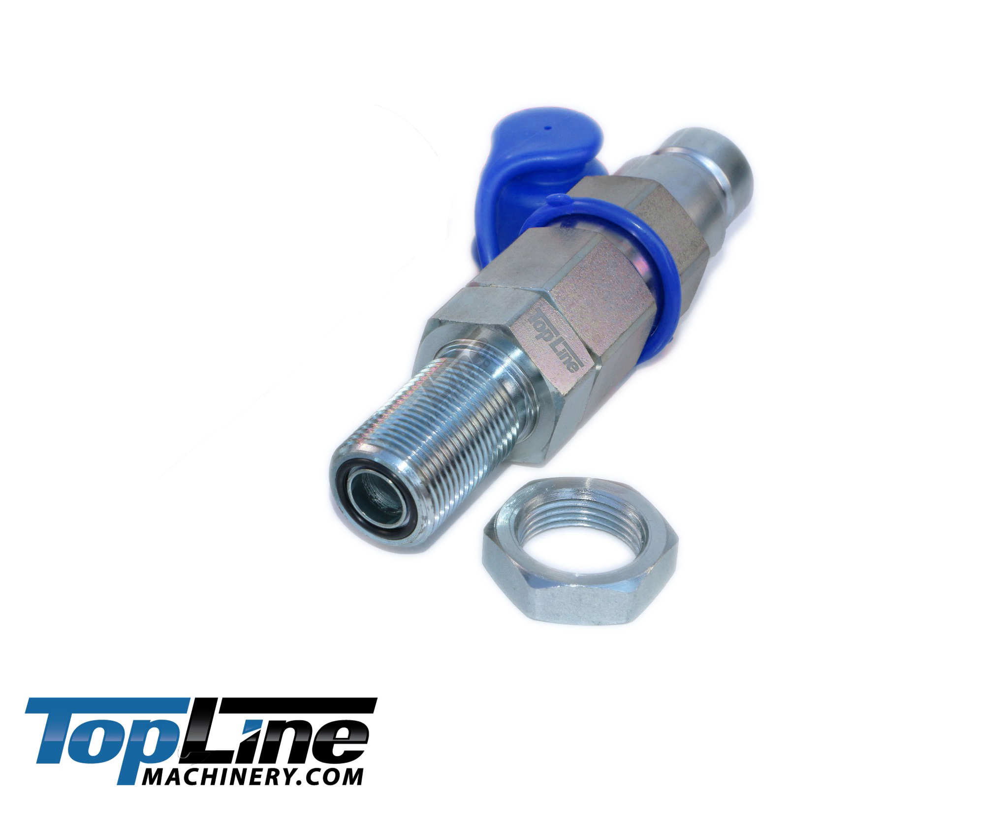 John Deere AT312876 Interchange Hydraulic Male Flat Face Quick Coupler with caps