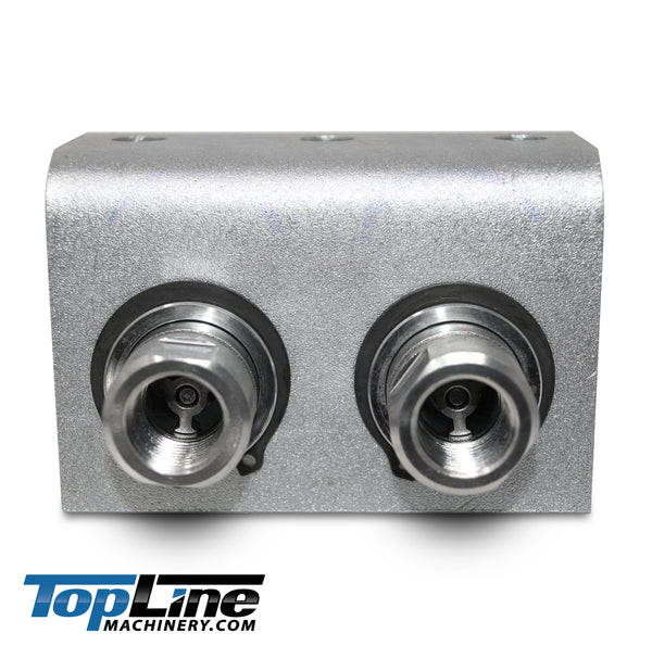 1/2" Body 1/2" NPT AG Thread | Agricultural Couplers Hydraulic Quick Connect with Break Away Mounting Bracket | ISO 5675 | Skid Steer Bobcat Attachment | Push/Pull Heavy-Duty Coupling | Model TL39B-2