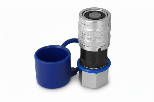 TL41-F 3/8" NPT Thread Female Flat Face Quick Connect Hydraulic Couplers | 3/8" body size