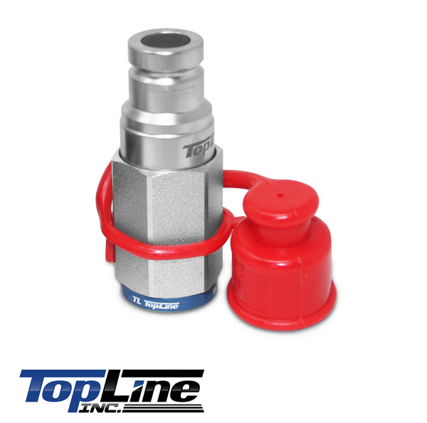 TL41-M 3/8" NPT Thread Flat Face Quick Connect Hydraulic Male Coupler 3/8" body size for Bobcat Skid Steer Loaders