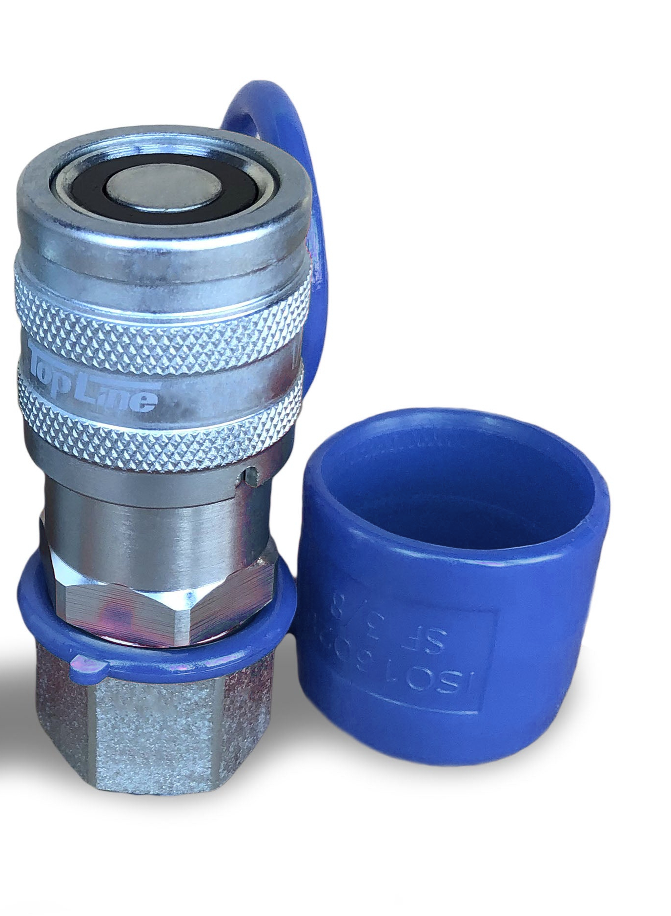 1/2" SAE Thread 3/8" body size Flat Face Quick Connect Hydraulic Coupler for Bobcat Skid Steer Loaders TL45-F