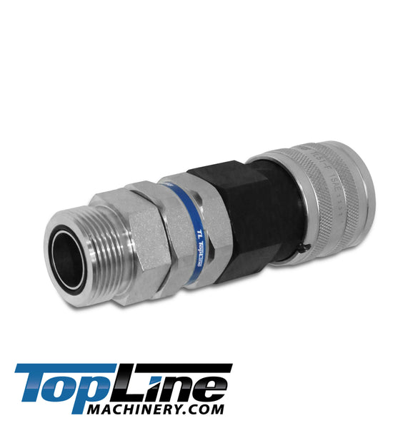1" ORFS Male Thread - 3/4" High Flow Flat Face Hydraulic Quick Connect Coupling TL151
