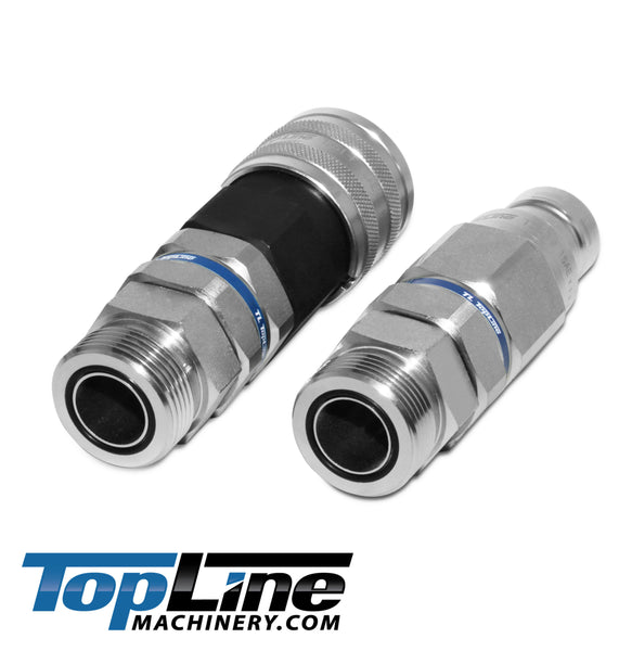 1" ORFS Male Thread - 3/4" High Flow Flat Face Hydraulic Quick Connect Coupling TL151