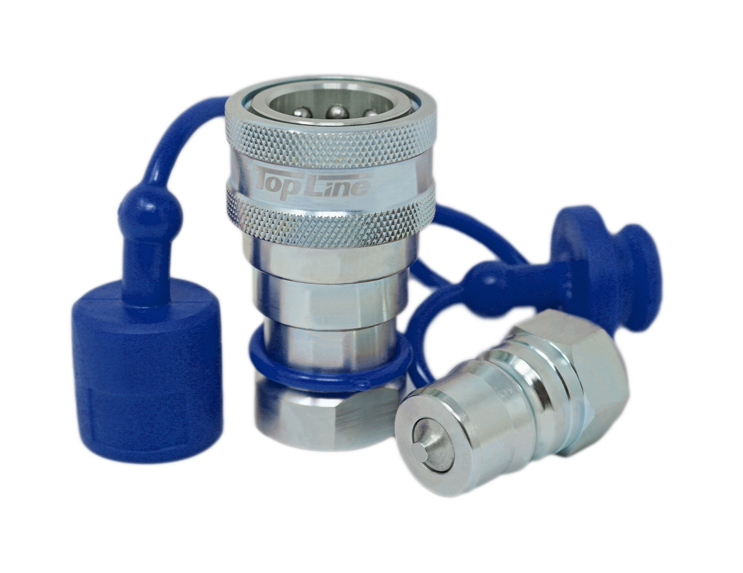 TL41 3/8" NPT Thread Flat Face Quick Connect Hydraulic Couplers 3/8" body size for Bobcat Skid Steer Loaders