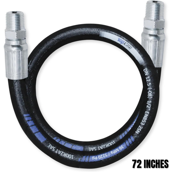 1/2" Hydraulic Hose Assembly with male NPT x male NPT (5220psi)