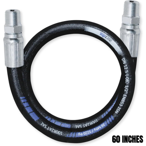 1/2" Hydraulic Hose Assembly with male NPT x male NPT (5220psi)