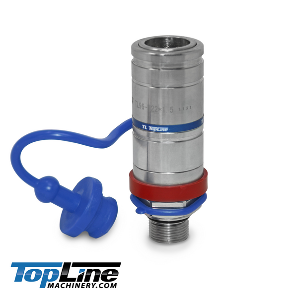 Aftermarket Replacement 3384873M8 / AL166181 Push Pull Valve Breakaway Hydraulic Female Quick Coupler with Dust cap TL96