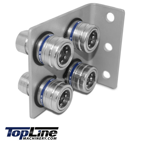 1/2" Body 1/2" NPT AG Thread | Agricultural Couplers Hydraulic Quick Connect with Break Away Mounting Bracket | ISO 5675 Ag Pioneer Style Couplers | Push/Pull Heavy-Duty Coupling | Model TL39B-4