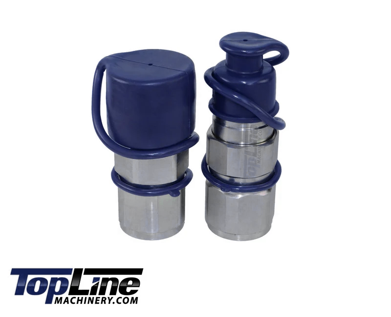 TL29 3/4" NPT Thread Flat Face High Flow Quick Connect Hydraulic Coupler 5/8" body size for Bobcat Skid Steer Loaders