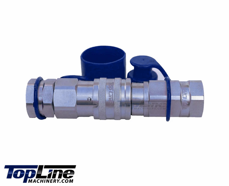TL51 1" SAE Thread Flat Face High Flow Quick Connect Hydraulic Coupler 3/4" body size for Bobcat Skid Steer Loaders