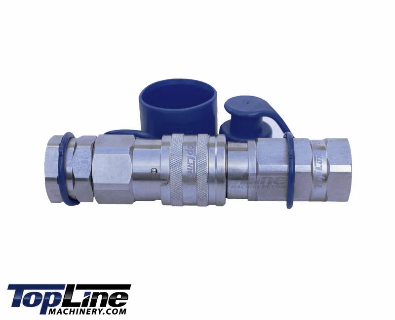 TL52 3/4" NPT Thread Flat Face High Flow Quick Connect Hydraulic Coupler 3/4" body size for Bobcat Skid Steer Loaders