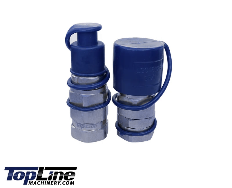 TL41 3/8" NPT Thread Flat Face Quick Connect Hydraulic Couplers 3/8" body size for Bobcat Skid Steer Loaders