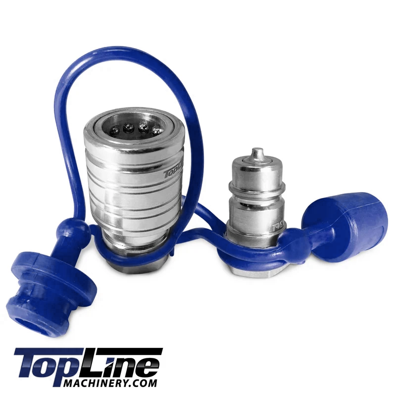 TL39 1/2" Body Ag-Style Poppet Hydraulic Quick Connect Coupler Set (1/2" NPT)