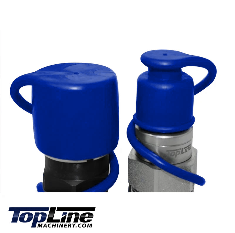 Dust cap set for 1/2" body Flat Face Hydraulic quick coupler (Multi color)