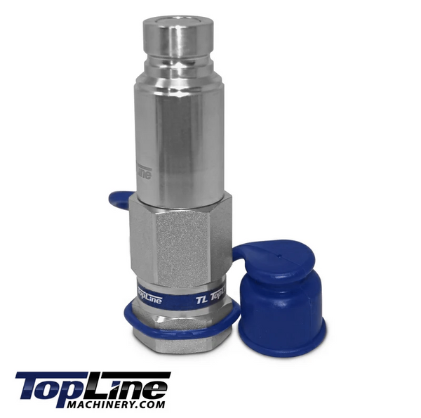 TL86 3/4"(#12) SAE Male Flat Face Connect Under Pressure Hydraulic Quick Coupler