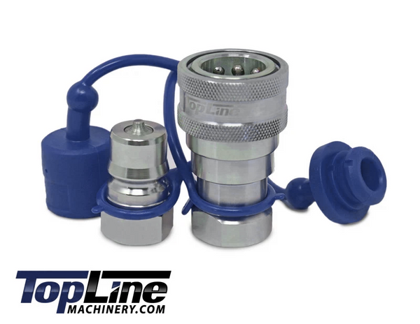 TL75 1/2" SAE Thread Quick Disconnect Hydraulic Coupler Set, 3/8″ body ISO 7241-B