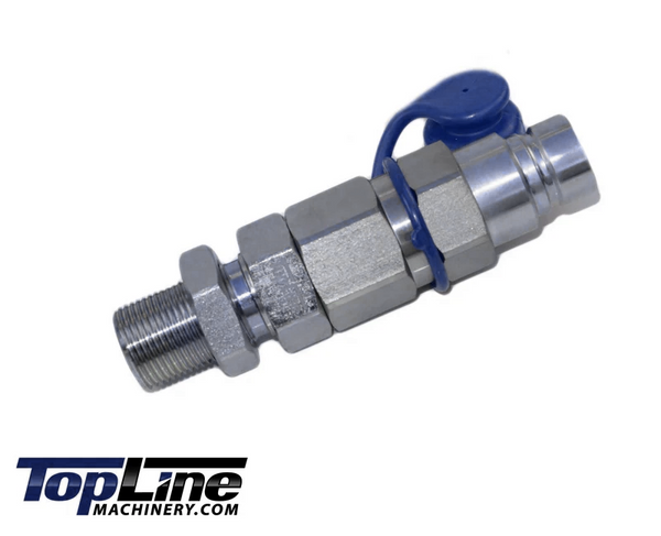 TL104-M 3/4" ORFS Thread Male Flat Face Quick Connect Hydraulic Coupler Bulkhead 1/2" body size for John Deere mini excavator