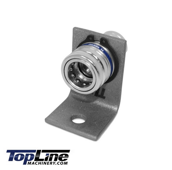 1/2" Body 1/2" NPT AG Thread | Agricultural Couplers Hydraulic Quick Connect with Break Away Mounting Bracket | ISO 5675 Ag Pioneer Style Couplers | Push/Pull Heavy-Duty Coupling | Model TL39B-1
