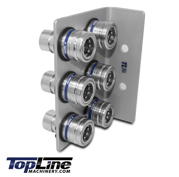 1/2" Body 1/2" NPT AG Thread | Agricultural Couplers Hydraulic Quick Connect with Break Away Mounting Bracket | ISO 5675 Ag Pioneer Style Couplers | Push/Pull Heavy-Duty Coupling | Model TL39B-6
