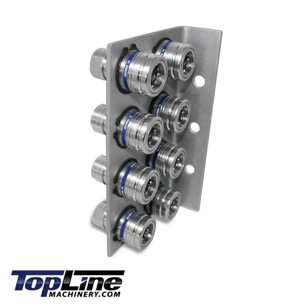 1/2" Body 1/2" NPT AG Thread | Agricultural Couplers Hydraulic Quick Connect with Break Away Mounting Bracket | ISO 5675 Ag Pioneer Style Couplers | Push/Pull Heavy-Duty Coupling | Model TL39B-8