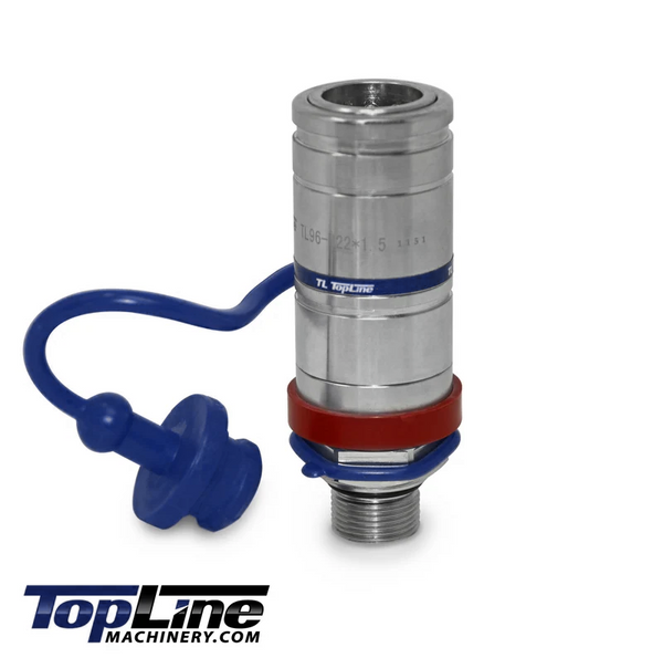 Aftermarket Replacement 3384873M8 / AL166181 Push Pull Valve Breakaway Hydraulic Female Quick Coupler with Dust cap TL96