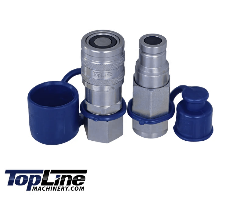 TL41 3/8" NPT Thread Flat Face Quick Connect Hydraulic Couplers 3/8" body size for Bobcat Skid Steer Loaders