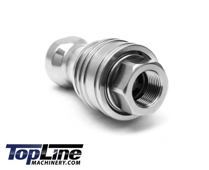 1/2" NPT Hydraulic Coupler Set | 1/2 Body ISO 7241-B Stainless Steel - TL208