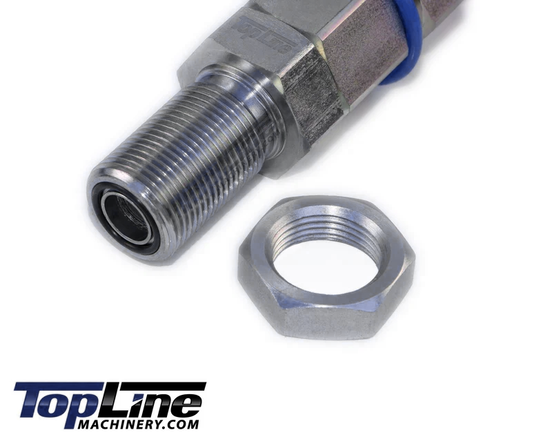 TL104-M 3/4" ORFS Thread Male Flat Face Quick Connect Hydraulic Coupler Bulkhead 1/2" body size for John Deere mini excavator