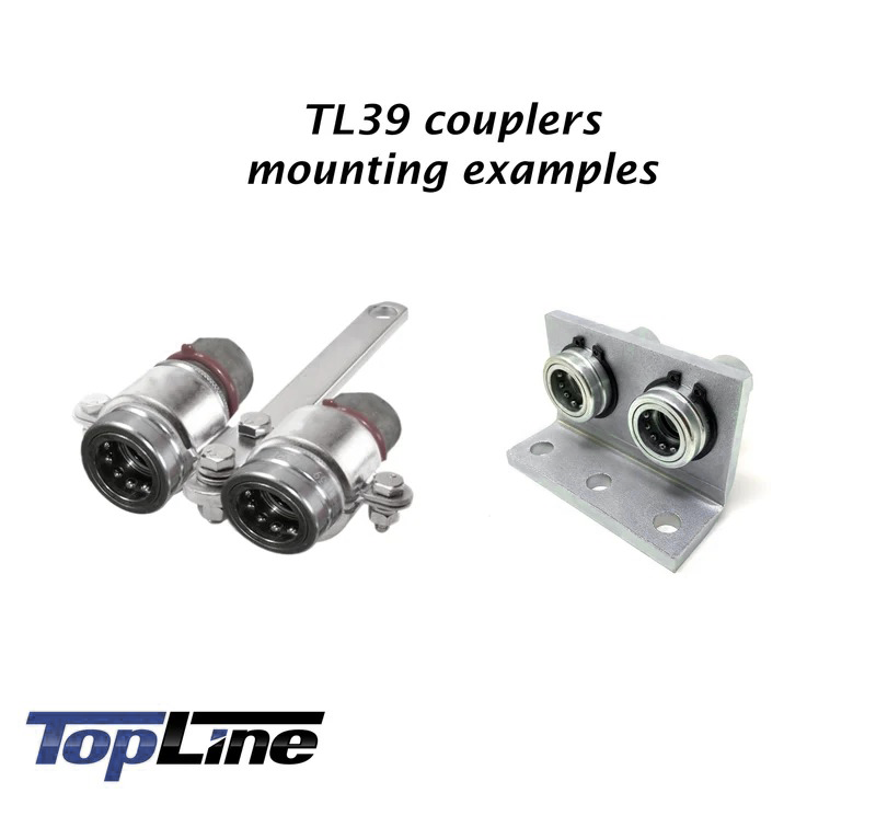 TL39-F 1/2" NPT Thread Female Ag Quick Connect Hydraulic Poppet style Coupler Easy Push/Pull Design 1/2" body size for Tractor Bobcat Skid Steer Loaders Implements