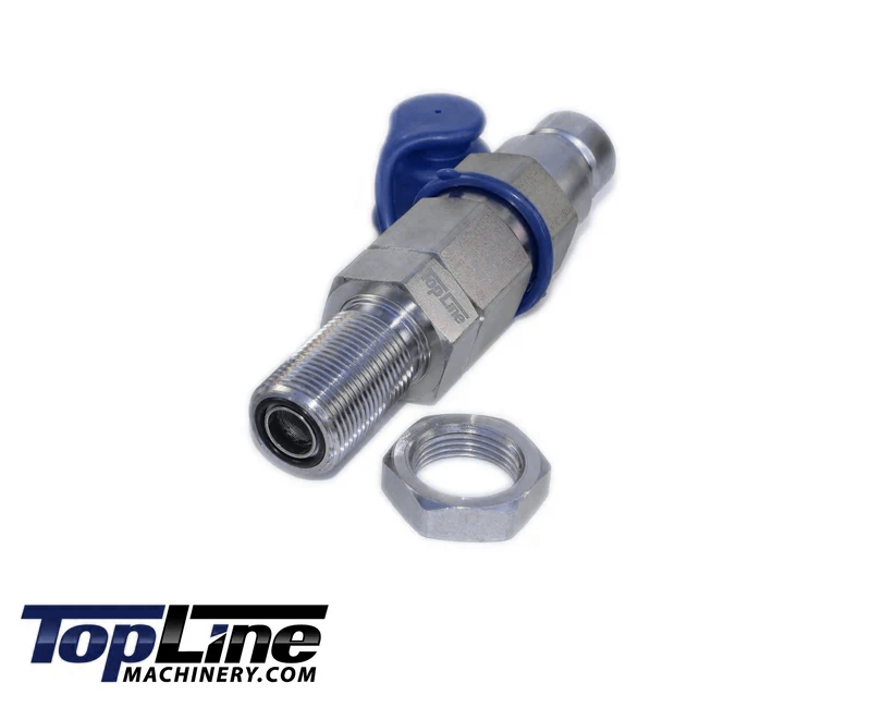 TL104-M 3/4" ORFS Thread Male Flat Face Quick Connect Hydraulic Coupler Bulkhead 1/2" body size for John Deere mini excavator