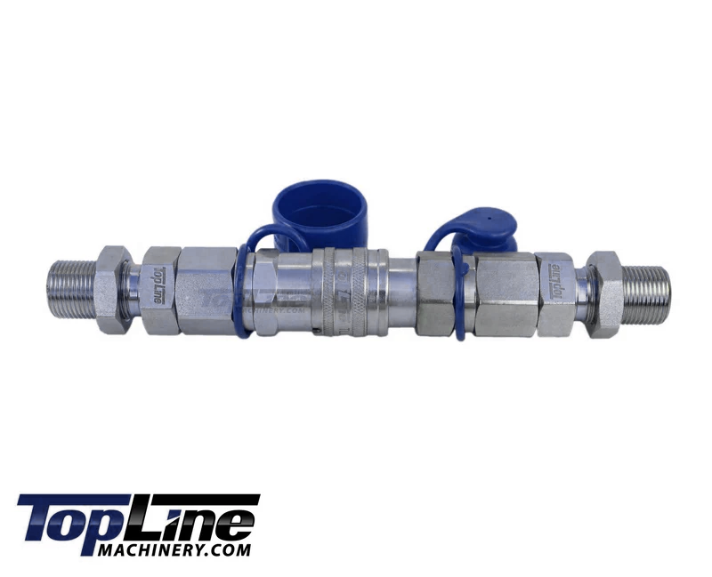 TL104-F 3/4" ORFS Thread Female Flat Face Quick Connect Hydraulic Coupler Bulkhead 1/2" body size for John Deere mini excavator