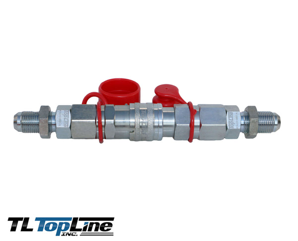 TL24 #10 JIC Thread Flat Face Quick Connect Hydraulic Coupler Bulkhead 1/2" body size for Bobcat Skid Steer Loaders