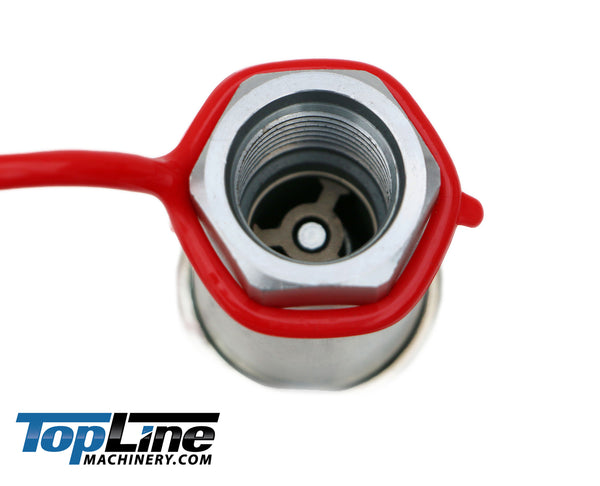 TL37-F 1/2" NPT Thread Female Ag Quick Connect Hydraulic Poppet style Coupler 1/2" body size for Tractor Bobcat Skid Steer Loaders Implements