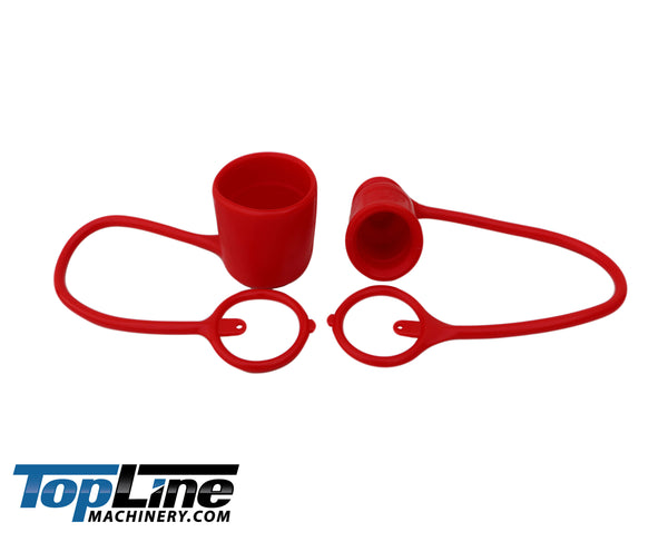 Dust cap set for Flat Face Hydraulic quick coupler Bobcat skid steer (2 Sets)