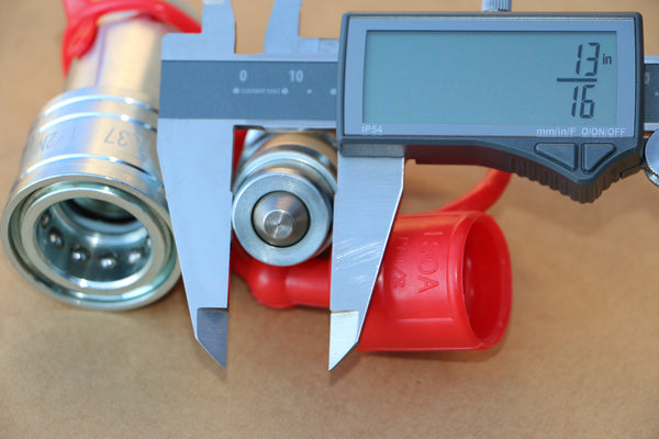 1/2" body (2pcs) Male Ag style Dust caps Hydraulic Quick Couplers Bobcat Skid Steer