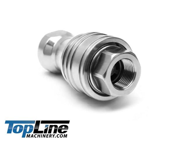 1/2" NPT Thread 1/2 body ISO 7241-B STAINLESS STEEL  Hydraulic Coupler Set  Poppet Valve TL208