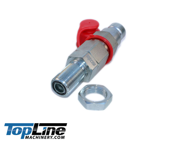 TL104-M 3/4" ORFS Thread Male Flat Face Quick Connect Hydraulic Coupler Bulkhead 1/2" body size for John Deere mini excavator