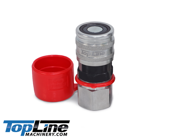 Flat Face Quick Connect Hydraulic Coupler Female 1/2" body for Bobcat Skid Steer Loaders