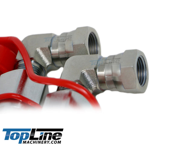 TL23E 1/2 NPT Flat Face Hydraulic Quick Coupler 1/2 body 90 deg. Elbow Bobcat