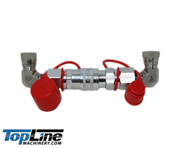 TL23E 1/2 NPT Flat Face Hydraulic Quick Coupler 1/2 body 90 deg. Elbow Bobcat