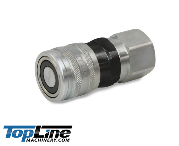 TL21-F 5/8" SAE thread Flat Face Quick Connect Hydraulic Coupler Female 1/2" body for Bobcat Skid Steer Loaders