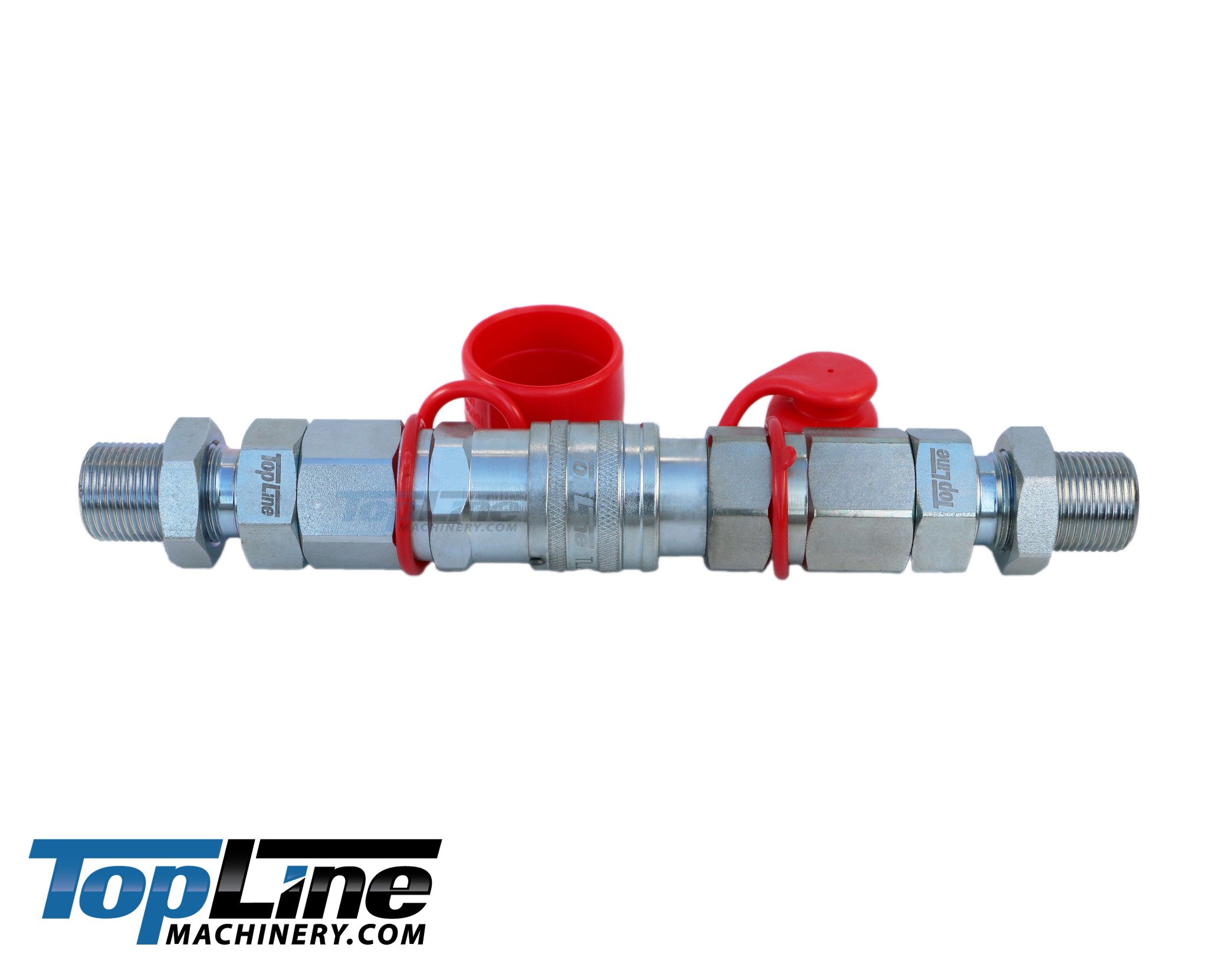 TL104-F 3/4" ORFS Thread Female Flat Face Quick Connect Hydraulic Coupler Bulkhead 1/2" body size for John Deere mini excavator
