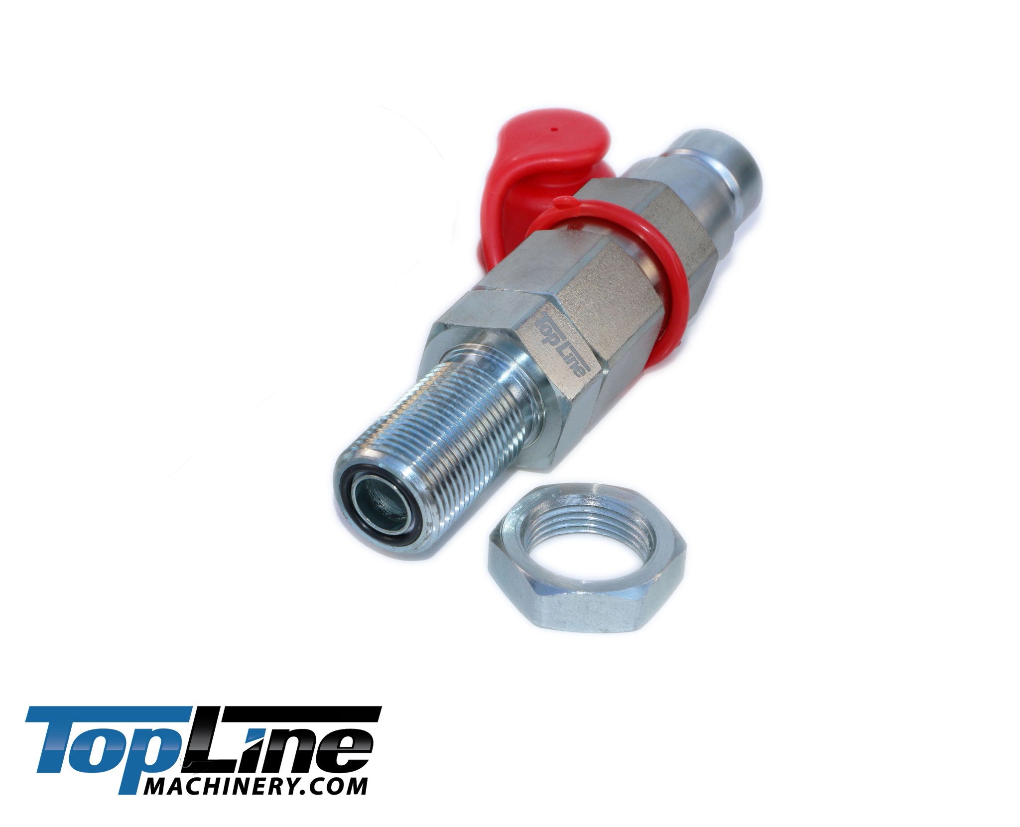 John Deere AT312876 Interchange Hydraulic Male Flat Face Quick Coupler with caps