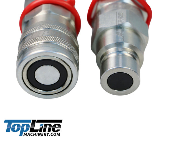 TL29 3/4" NPT Thread Flat Face High Flow Quick Connect Hydraulic Coupler 5/8" body size for Bobcat Skid Steer Loaders
