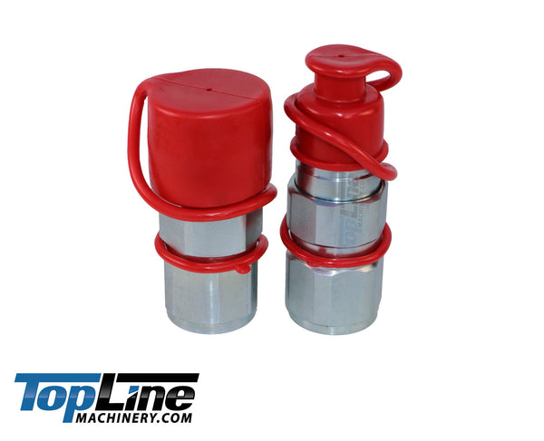 TL27 3/4" SAE Thread Flat Face High Flow Quick Connect Hydraulic Coupler 5/8" body size for Bobcat Skid Steer Loaders