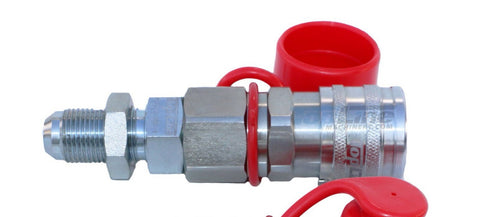 TL20-F #8 JIC Thread Female Flat Face Quick Connect Hydraulic Coupler 1/2" body size Bobcat Skid Steer Loaders