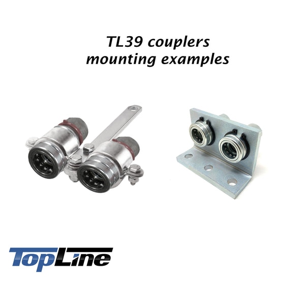 TL39-F 1/2" NPT Thread Female Ag Quick Connect Hydraulic Poppet style Coupler Easy Push/Pull Design 1/2" body size for Tractor Bobcat Skid Steer Loaders Implements