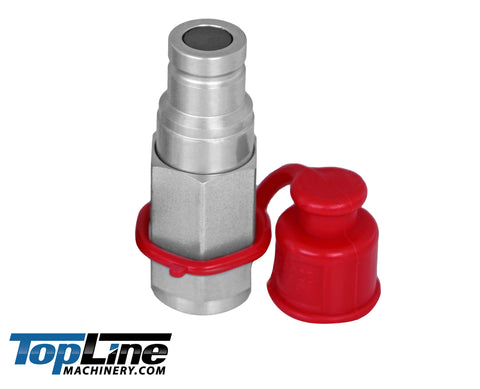 TL45-M 1/2" SAE Thread 3/8" body size Male Flat Face Quick Connect Hydraulic Couplers  for Bobcat Skid Steer Loaders