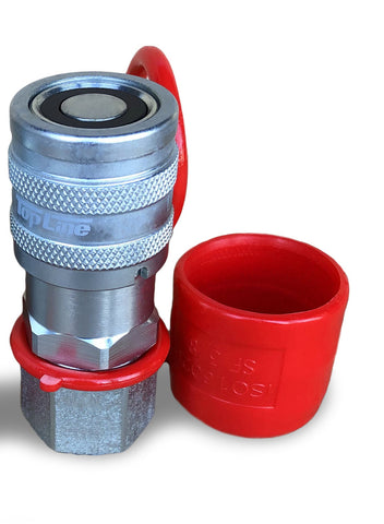 TL45-F 1/2" SAE Thread 3/8" body size Flat Face Quick Connect Hydraulic Coupler for Bobcat Skid Steer Loaders